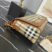 Fortok Burberry Top Handle Note Bag Briar Brown 24x8x14cm - 6