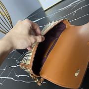 Fortok Burberry Top Handle Note Bag Briar Brown 24x8x14cm - 5