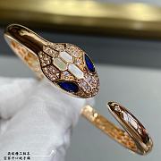 Fortok Bvlgari Stone Snake Bracelet - 6
