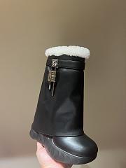 Fortok Givenchy Wedge Heel Shark Boots - 6