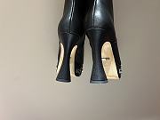 Fortok Gucci Logo-sole 75 Leather Platform Boots Black - 2