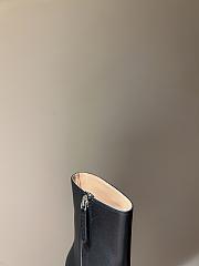 Fortok Gucci Logo-sole 75 Leather Platform Boots Black - 4