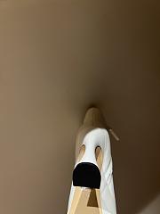 Fortok Gucci Logo-sole 75 Leather Platform Boots White - 5