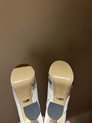 Fortok Gucci Logo-sole 75 Leather Platform Boots White - 2