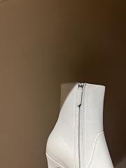 Fortok Gucci Logo-sole 75 Leather Platform Boots White - 3