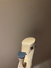 Fortok Gucci Logo-sole 75 Leather Platform Boots Beige - 5