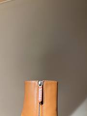 Fortok Gucci Logo-sole 75 Leather Platform Boots Brown - 6