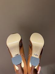 Fortok Gucci Logo-sole 75 Leather Platform Boots Brown - 3