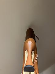 Fortok Gucci Logo-sole 75 Leather Platform Boots Brown - 2
