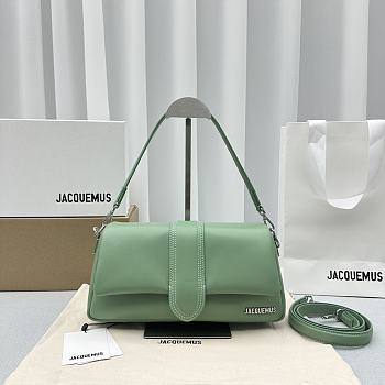 Fortok Jacquemus Le Bambimou Puffed Flap Bag Green 30x14x8cm