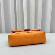 Fortok Jacquemus Le Bambimou Puffed Flap Bag Orange 30x14x8cm - 3