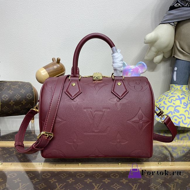 Fortok Louis Vuitton Speedy Bandoulière 25 Burgundy  - 1