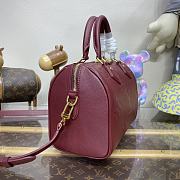 Fortok Louis Vuitton Speedy Bandoulière 25 Burgundy  - 4