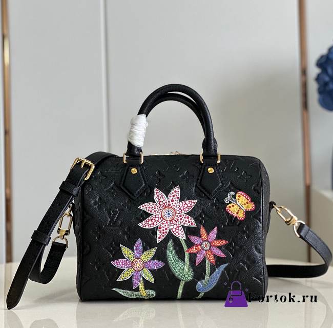 Fortok Louis Vuitton x YK Speedy Bandoulière 25 Black - 1
