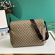 Fortok Gucci GG Messenger Diaper Bag Tan 44x28x14cm - 6