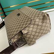 Fortok Gucci GG Messenger Diaper Bag Tan 44x28x14cm - 5