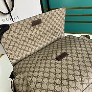 Fortok Gucci GG Messenger Diaper Bag Tan 44x28x14cm - 2