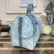 Fortok Louis Vuitton Keepall Bandoulière 50 Monogram Aquagarden Canvas M22570 50x29x23cm - 4
