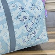 Fortok Louis Vuitton Keepall Bandoulière 50 Monogram Aquagarden Canvas M22570 50x29x23cm - 6