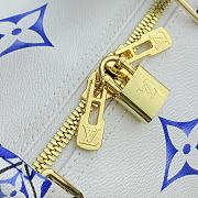 Fortok Louis Vuitton Keepall Bandoulière Travel Bag Blue M10254 50cm - 3