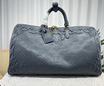 Fortok Louis Vuitton  Keepall Bandoulière 50 Travel Bag Black 