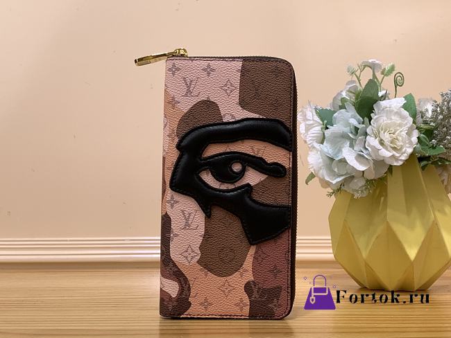 Fortok Louis Vuitton Zippy Vertical Brown M82590 10x20x2cm - 1