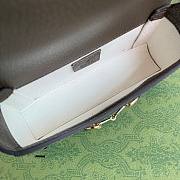 Fortok Gucci Horsebit 1955 Double G Mini Bag Beige 18x12x5cm - 2