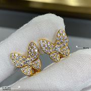 Fortok Van Cleef & Arpels Butterfly Earrings Gold/Silver - 5