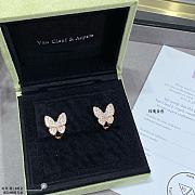 Fortok Van Cleef & Arpels Butterfly Earrings Gold/Silver - 6
