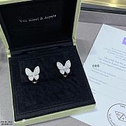 Fortok Van Cleef & Arpels Butterfly Earrings Gold/Silver - 2
