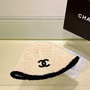 Fortok Chanel Classic Logo Bucket Hat White/Black - 4
