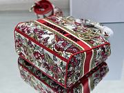 Fortok Dior Lady D-Lite Bag Multicolor Butterfly Embroidery M0565 24x20x11cm - 6