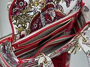 Fortok Dior Lady D-Lite Bag Multicolor Butterfly Embroidery M0565 24x20x11cm - 5