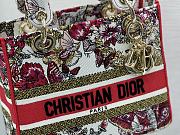Fortok Dior Lady D-Lite Bag Multicolor Butterfly Embroidery M0565 24x20x11cm - 3