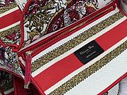 Fortok Dior Lady D-Lite Bag Multicolor Butterfly Embroidery M0565 24x20x11cm - 2