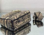 Fortok Dior Lady D-Lite Bag In Brown Toile de Jouy Embroidery M0565 24x20x11cm - 5