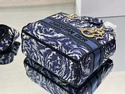 Fortok Dior Lady D-Lite Embroidery Bag Blue M0565 24x20x11cm - 6