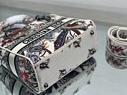 Fortok Dior Lady D-Lite Bag Ecru Multicolor Dior Jardin d’Hiver Embroidery 24x20x11cm - 6