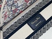 Fortok Dior Lady D-Lite Bag Ecru Multicolor Dior Jardin d’Hiver Embroidery 24x20x11cm - 2
