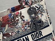 Fortok Dior Lady D-Lite Bag Ecru Multicolor Dior Jardin d’Hiver Embroidery 24x20x11cm - 3
