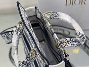 Fortok Dior Lady D-lite Blue Five-Pointed Star Embroidery Bag 24x20x11cm - 6