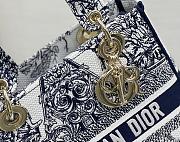 Fortok Dior Lady D-lite Blue Five-Pointed Star Embroidery Bag 24x20x11cm - 2