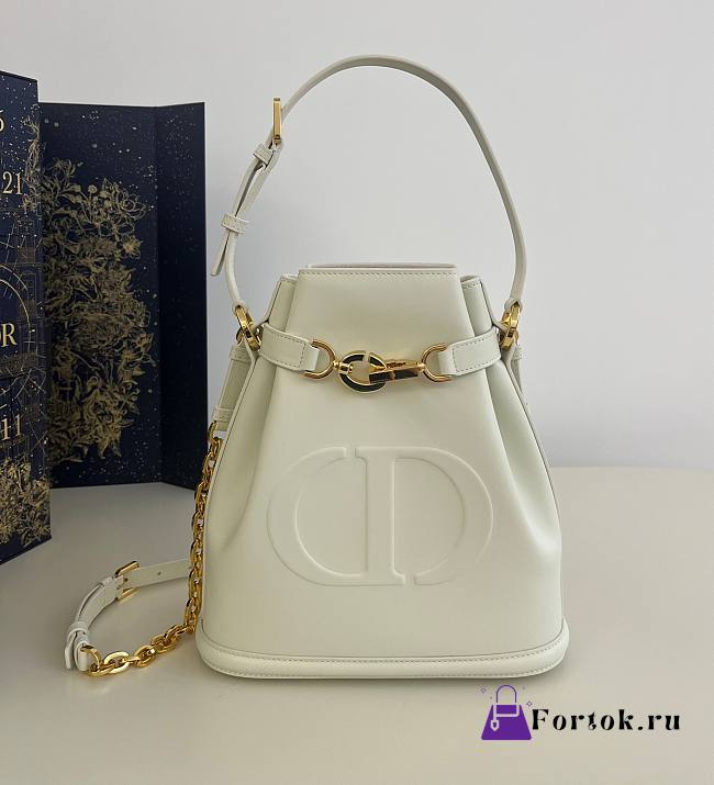 Fortok Dior Medium C'est Bag White 24x10x24.5cm - 1