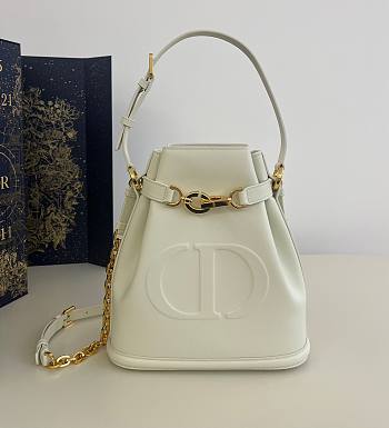 Fortok Dior Medium C'est Bag White 24x10x24.5cm