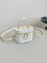 Fortok Dior Signature Vanity Cosmetic Case White 16×11×9.5cm - 6