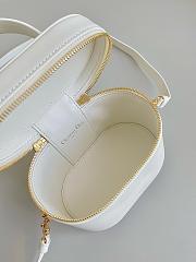 Fortok Dior Signature Vanity Cosmetic Case White 16×11×9.5cm - 5