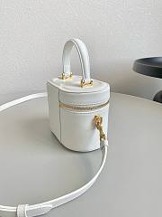 Fortok Dior Signature Vanity Cosmetic Case White 16×11×9.5cm - 4