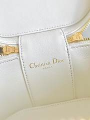 Fortok Dior Signature Vanity Cosmetic Case White 16×11×9.5cm - 3