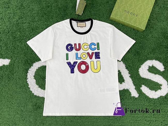 Fortok Gucci Tanabata T-shirt in White - 1