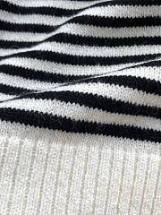 Fortok Dior Marinière Short-Sleeved Sweater - 4